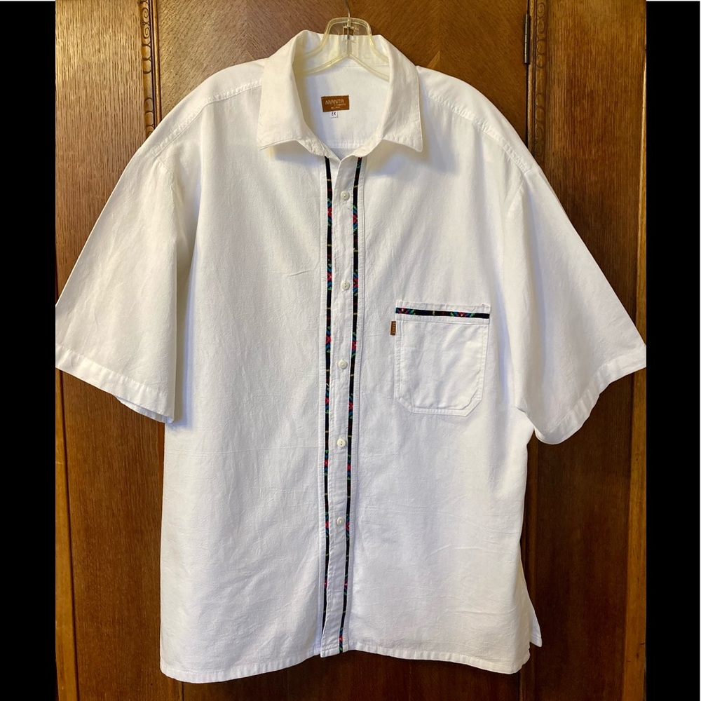 Manta Mexican Guayabera Shirt, sz EX